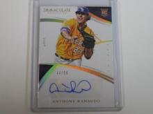 2015 PANINI IMMACULATE ANTHONY RANAUDO AUTOGRAPH CARD #D 44/99 LSU TIGERS