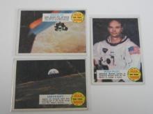 1969 TOPPS MAN ON THE MOON 3 CARD LOT VINTAGE