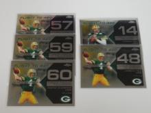 2007 TOPPS CHROME BRETT FAVRE FLIGHT TO 420 CARD LOT GREEN BAY PACKERS