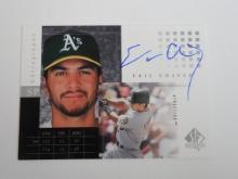 2000 UPPER DECK SP AUTHENTIC ERIC CHAVEZ AUTOGRAPH CARD SP CHIOGRAPHY