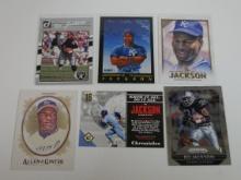 AWESOME BO JACKSON FOOTBALL AND BASEBALL CARD LOT TOPPS PANINI FLEER