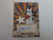 2006-07 TOPPS LUXURY BOX JOSH HOWARD AUTOGRAPHED GAME WORN JERSEY CARD 049/139
