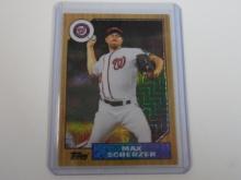 2017 TOPPS MAX SCHERZER 1987 TOPPS BASEBALL CONTINUITY REFRACTOR SP