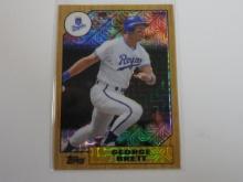 2017 TOPPS GEORGE BRETT 1987 TOPPS REFRACTOR CONTINUITY SP