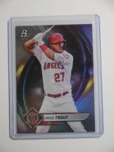 2022 BOWMAN PLATINUM MIKE TROUT HOLO LOS ANGELES ANGELS