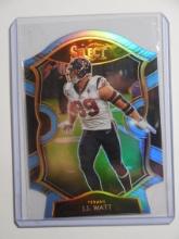 2020 PANINI SELECT JJ WATT BLUE DIE CUT PRIZM HOUSTON TEXANS