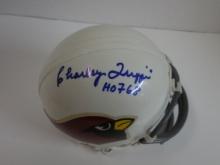 CARDINALS CHARLEY TRIPPI SIGNED MINI HELMET WITH INSCRIPTION NO COA