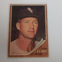 1962 TOPPS BASEBALL #116 HERB SCORE CHICAGO WHITE SOX