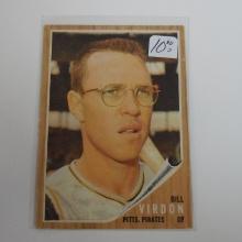 1962 TOPPS BASEBALL #415 BILL VIRDON PITTSBURGH PIRATES