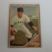 1962 TOPPS BASEBALL #429 BILLY O'DELL SAN FRANCISCO GIANTS