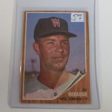 1962 TOPPS BASEBALL #79 ED HOBAUGH WASHINGTON SENATORS