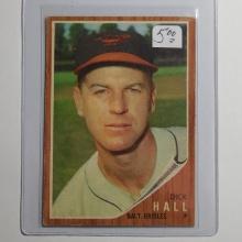 1962 TOPPS BASEBALL #189 DICK HALL BALTIMORE ORIOLES