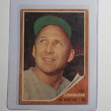 1962 TOPPS BASEBALL #195 JOE CUNNINGHAM CHICAGO WHITE SOX