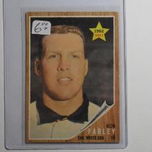 1962 TOPPS BASEBALL #426 BOB FARLEY CHICAGO WHITE SOX