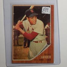 1962 TOPPS BASEBALL #118 JULIAN JAVIER ST LOUIS CARDINALS