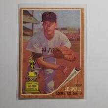 1962 TOPPS BASEBALL #35 DON SCHWALL TOPPS ALL STAR ROOKIE