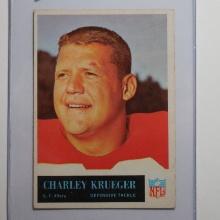 1965 PHILADELPHIA FOOTBALL #177 CHARLEY KRUEGER SAN FRANCISCO 49ERS