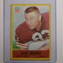 1967 PHILADELPHIA FOOTBALL #38 JOHN BREWER CLEVELAND BROWNS