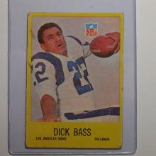 1967 PHILADELPHIA FOOTBALL #86 DICK BASS LOS ANGELES RAMS