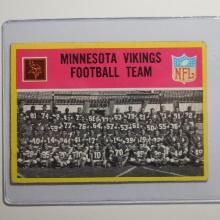 1967 PHILADELPHIA FOOTBALL #97 MINNESOTA VIKINGS FOOTBALL TEAM CARD