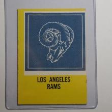 1967 PHILADELPHIA FOOTBALL #96 LOS ANGELES RAMS TEAM LOGO CARD