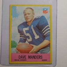 1967 PHILADELPHIA FOOTBALL #56 DAVE MANDERS DALLAS COWBOYS