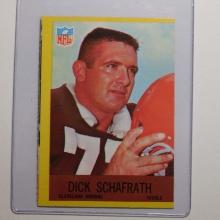 1967 PHILADELPHIA FOOTBALL #45 DICK SCHAFRATH CLEVELAND BROWNS