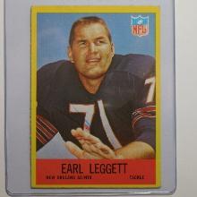 1967 PHILADELPHIA FOOTBALL #125 EARL LEGGETT NEW ORLEANS SAINTS