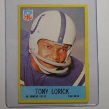 1967 PHILADELPHIA FOOTBALL #18 TONY LORICK BALTIMORE COLTS