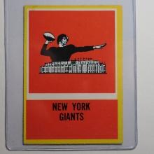 1967 PHILADELPHIA FOOTBALL #120 NEW YORK GIANTS TEAM LOGO CARD
