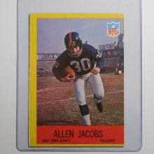 1967 PHILADELPHIA FOOTBALL #112 ALLEN JACOBS NEW YORK GIANTS