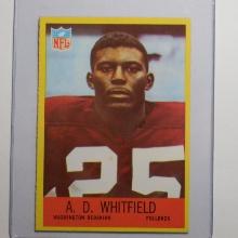 1967 PHILADELPHIA FOOTBALL #191 A.D. WHITFIELD WASHINGTON REDSKINS