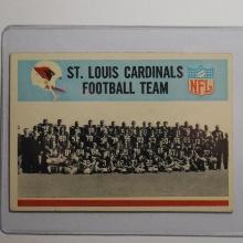 1966 PHILADELPHIA FOOTBALL #157 ST. LOUIS CARDINALS TEAM CARD