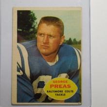 1960 TOPPS FOOTBALL #6 GEORGE PREAS BALTIMORE COLTS