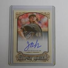 2014 TOPPS GYPSY QUEEN JEFF LOCKE AUTOGRAPH CARD PIRATES