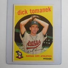 1959 TOPPS BASEBALL #369 DICK TOMANEK KANSAS CITY ATHLETICS