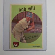 1959 TOPPS BASEBALL #388 BOB WILL CHICAGO CUBS