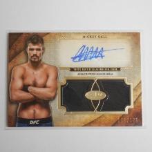 2018 TOPPS UFC KNOCKOUT MICKEY GALL AUTOGRAPHED RELIC CARD #D 018/175