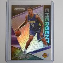 2017-18 PANINI PRIZM KYLE KUZMA EMERGENT SILVER PRIZM ROOKIE CARD LAKERS