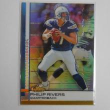 2009 TOPPS FINEST PHILIP RIVERS REFRACTOR SAN DIEGO CHARGERS