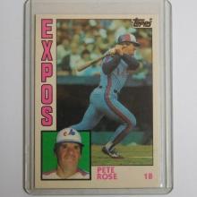 1984 TOPPS TRADED PETE ROSE MONTREAL EXPOS CARD