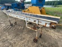 16” Wide X 12’ Long Portable Belt Conveyor With Adjustable Legs