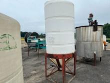 Poly Vertical Conical Liquid Storage Tank With Frame