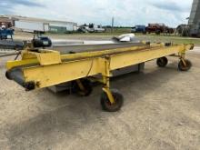 30” X 25’  Electric Belt Conveyor With Jack Levelers