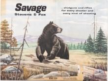 Savage Stevens & Fox Cardstock Display With Slide Insert Black Bear