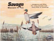 Savage Stevens & Fox Cardstock Display With Slide Insert Mallard Ducks