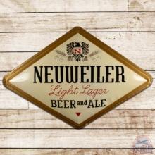 Neuweiler Beer and Ale SS Tin Bubble Sign w/ Logo Allentown PA