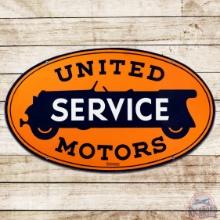 Outstanding United Motors Service 48" DS Porcelain Sign