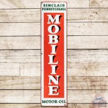 Sinclair Pennsylvania Mobiline Motor Oil SS Porcelain Sign