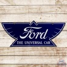 Early Ford The Universal Car Die Cut DS Porcelain Sign